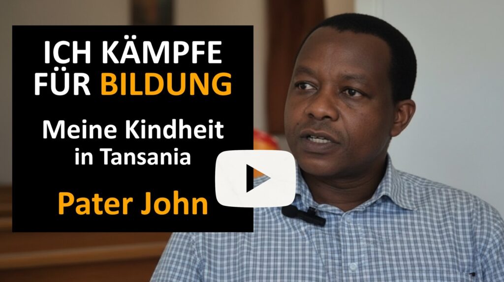 Pater John spricht über seine Kindheit in Tansania und seinen Einsatz für Bildung