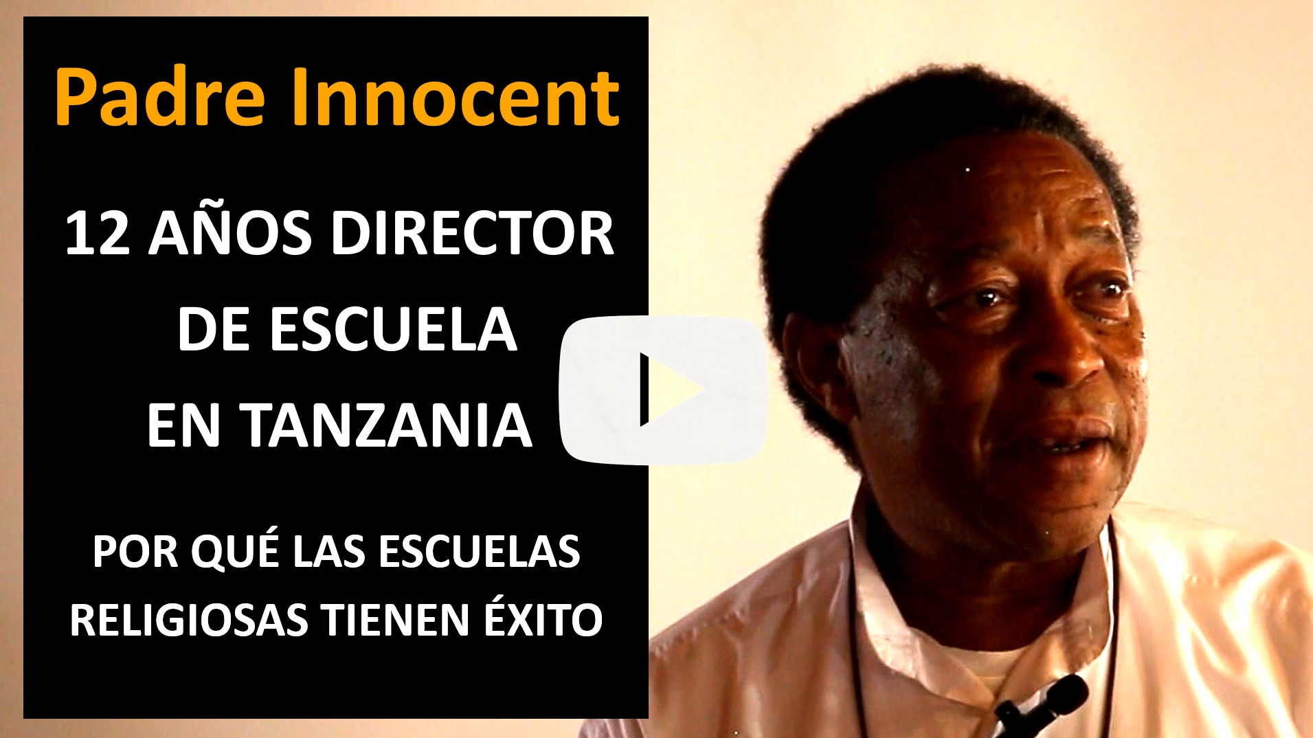 El Padre Innocent comparte su experiencia como director escolar en Tanzania y explica por qué las escuelas religiosas suelen tener éxito.