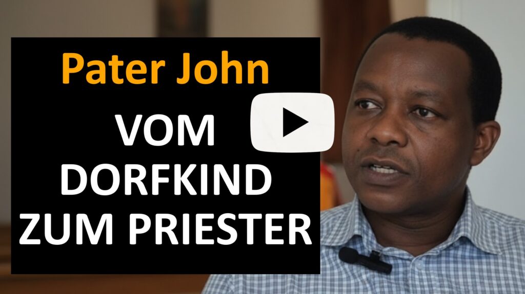 Pater John erzählt seine Lebensgeschichte vom Dorfkind in Tansania bis zum Priester und berichtet über die Bedeutung von Bildung für Kinder.